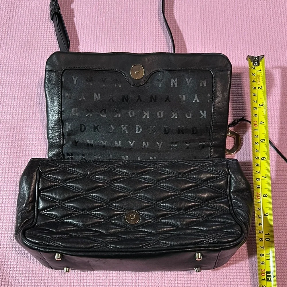 DKNY Slouchy Quilted Women's Crossbody Shoulder Soft Lamb Leather Snap Handbag